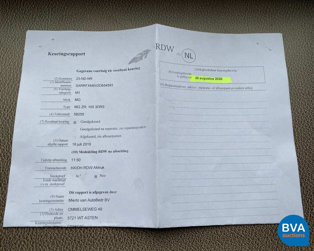 MG ZR 1.4 103pk -Org.NL- 2003, 23-ND-NR