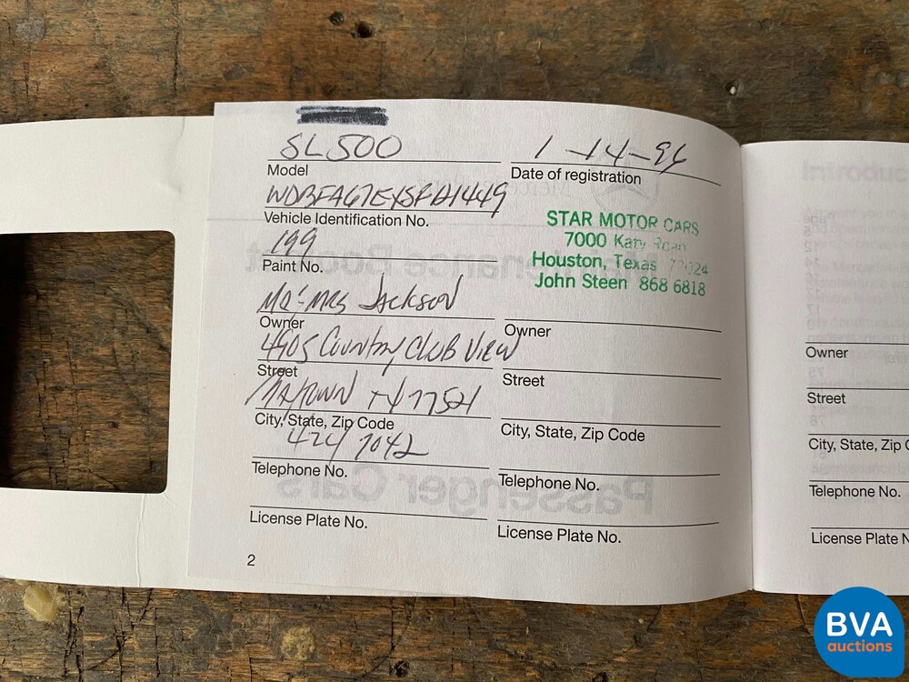 Mercedes-Benz SL500 R129 V8 1995.