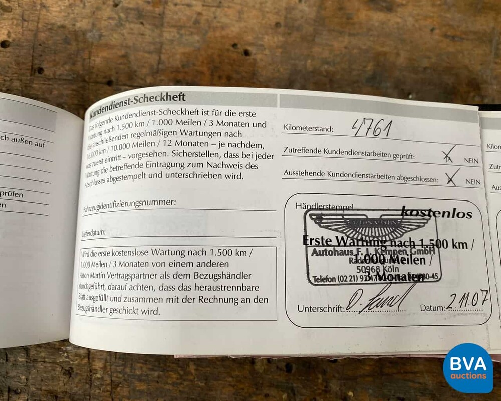 Aston Martin V8 Vantage Cabrio 4.3 V8 385hp 2007, ZR-559-Z.