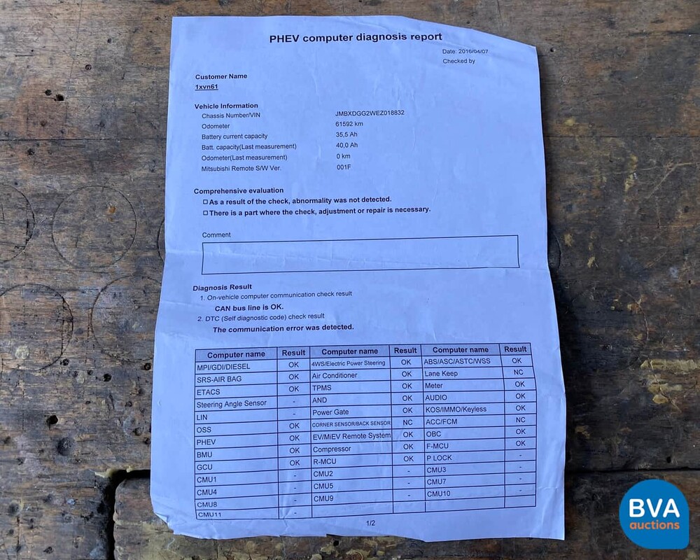 Mitsubishi Outlander PHEV Instyle 2014, 1-XVN-61.