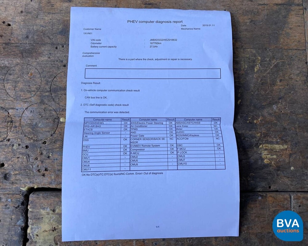 Mitsubishi Outlander PHEV Instyle 2014, 1-XVN-61.