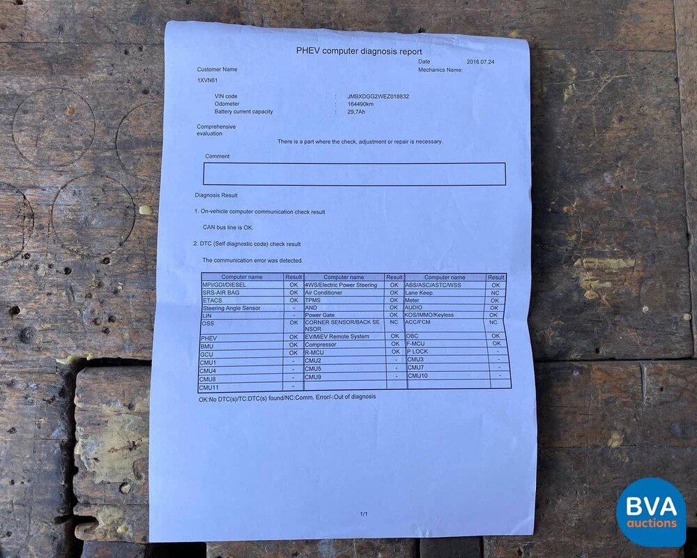 Mitsubishi Outlander PHEV Instyle 2014, 1-XVN-61.