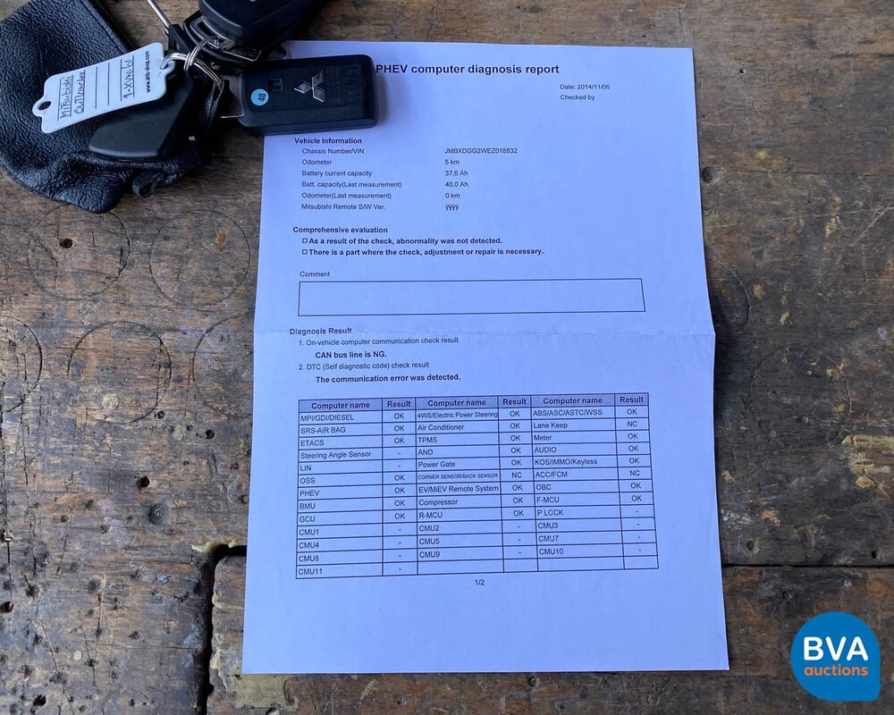 Mitsubishi Outlander PHEV Instyle 2014, 1-XVN-61.