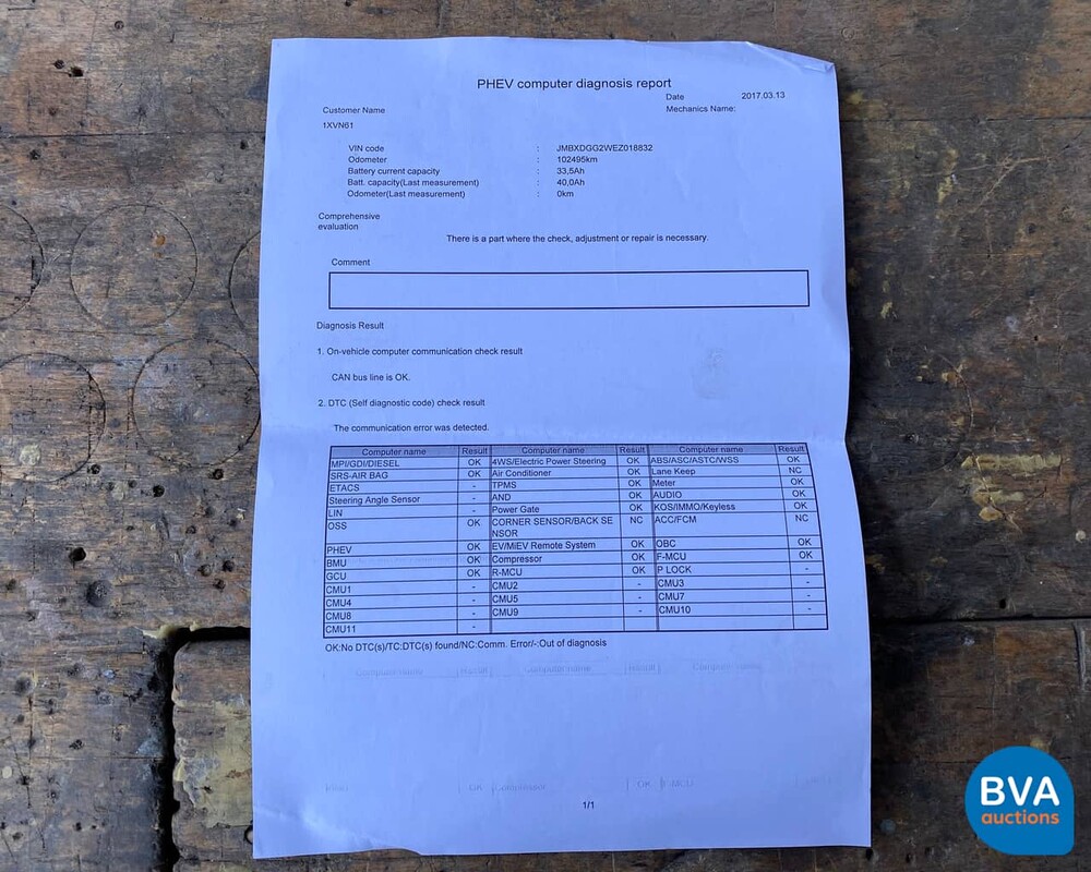 Mitsubishi Outlander PHEV Instyle 2014, 1-XVN-61.