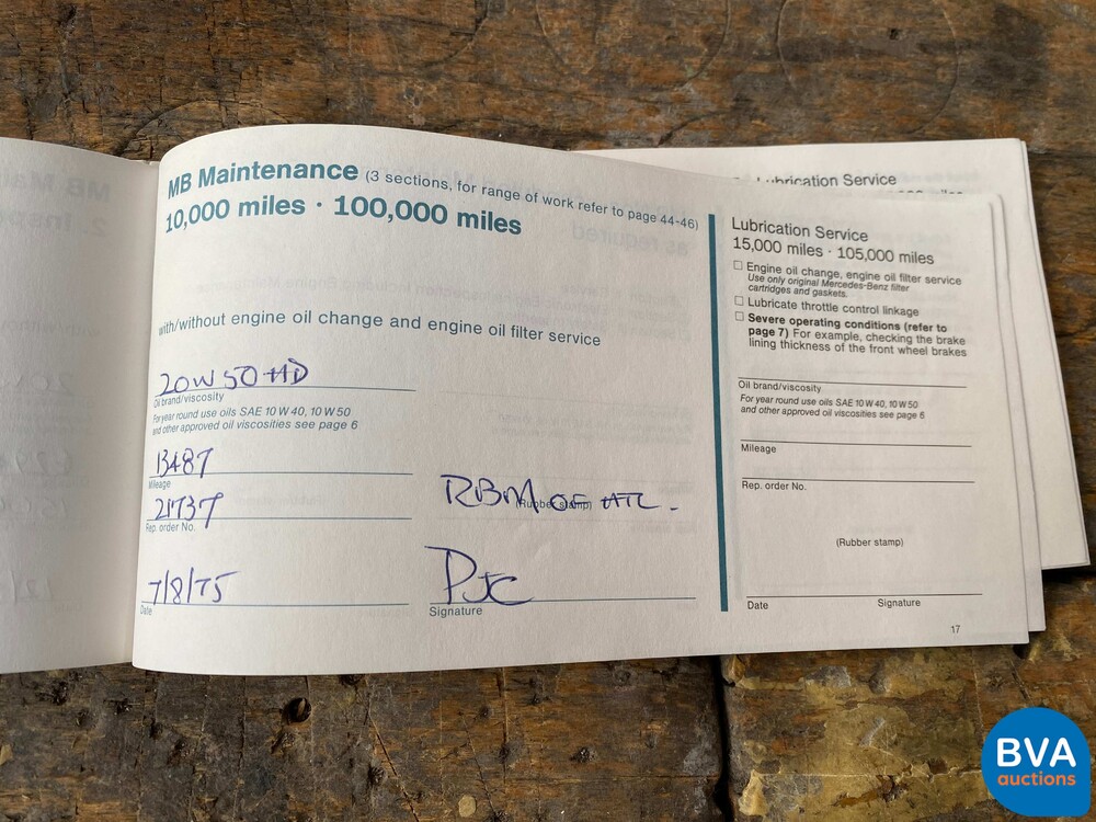 Mercedes-Benz 450SL R107 1974.