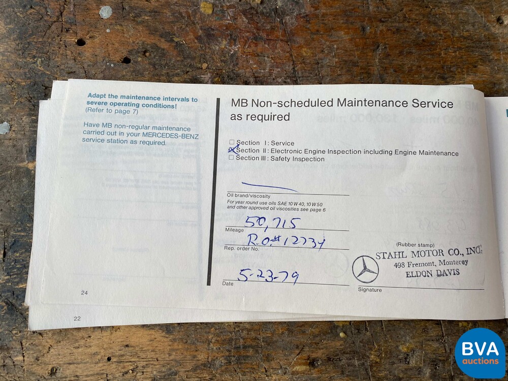 Mercedes-Benz 450SL R107 1974.