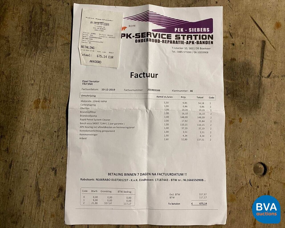 Opel Senator Irmscher 3.6i 197PS -Org.NL-1988, TN-73-NX.