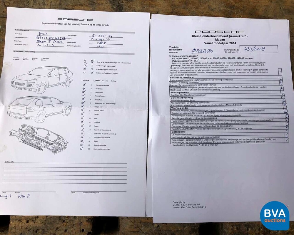 Porsche Macan S SportChrono 258 PS 2015 EURO6 ORG-NL, 8-ZSG-04.