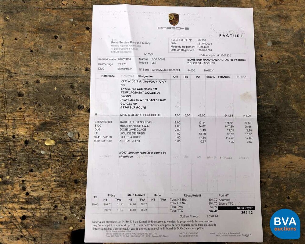 Porsche 968 Cabriolet 1992 240 PS (EU-Version).