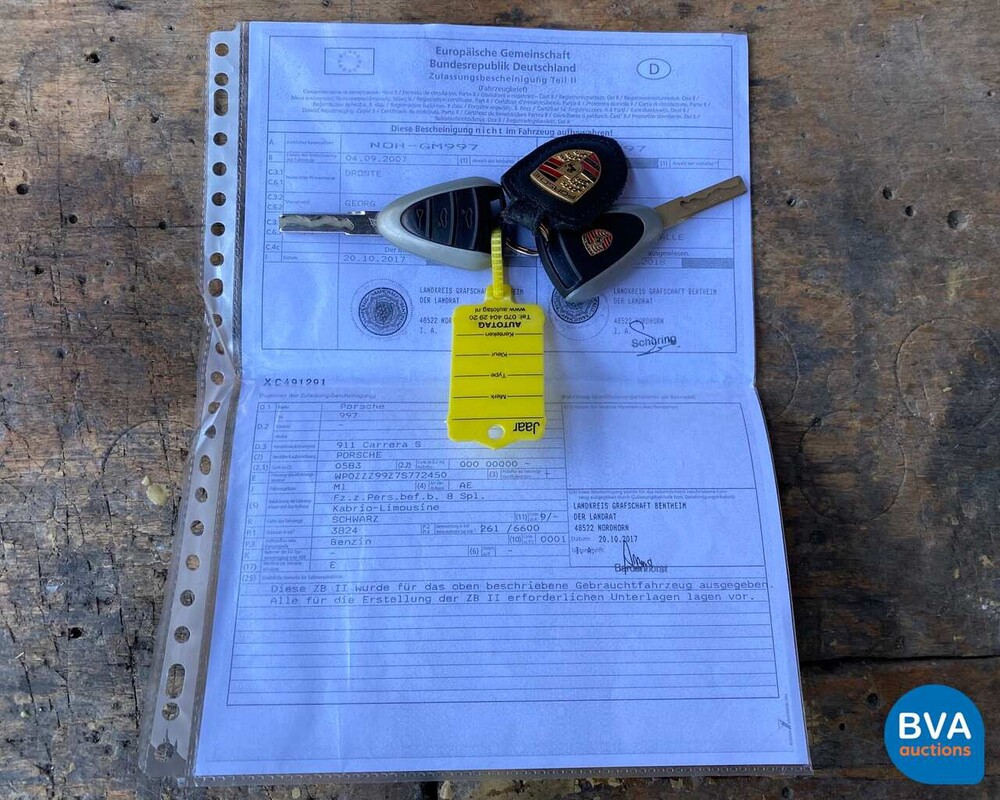 Porsche 911 Carrera S 3.8 Cabriolet 355 PS 997 2007, G-604-TT.