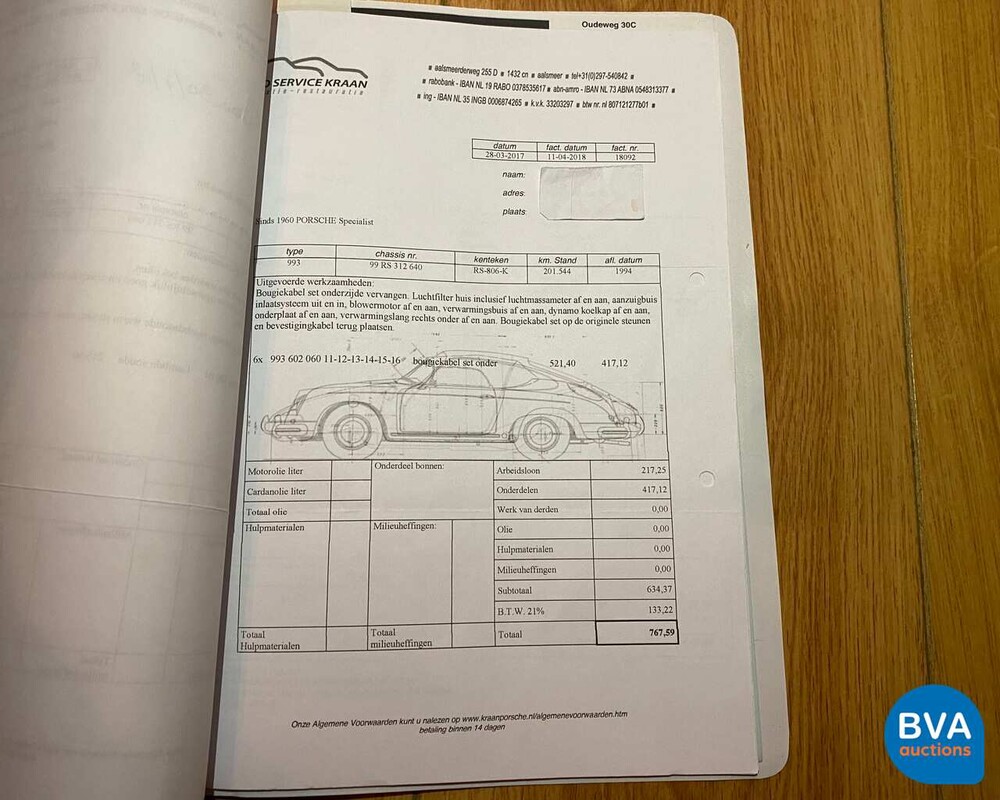 Porsche 911 Carrera 2 993 272 PS 1994, RS-806-K.