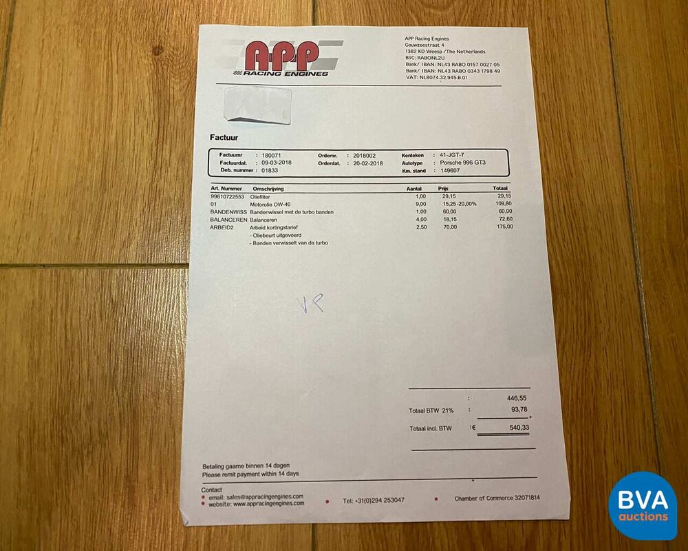 Porsche 911 GT3 360 PS 996 1999, 41-JGT-7.