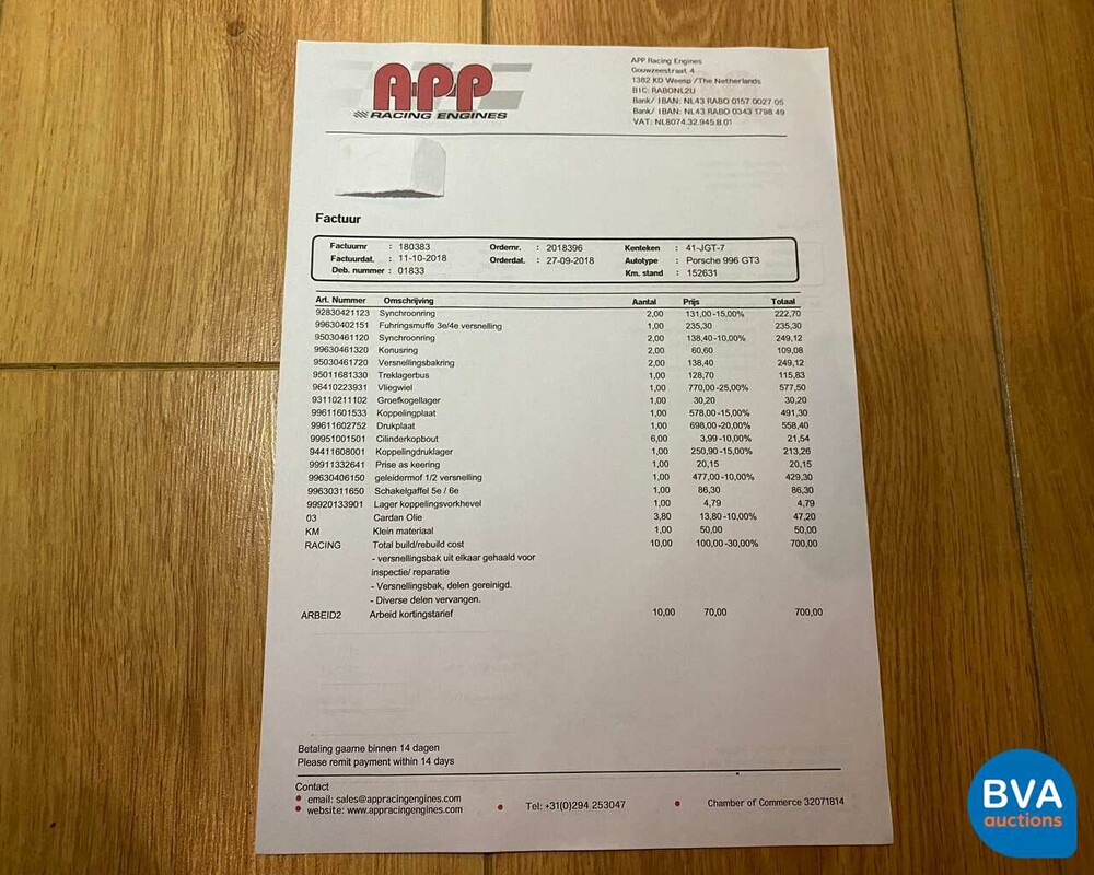 Porsche 911 GT3 360 PS 996 1999, 41-JGT-7.