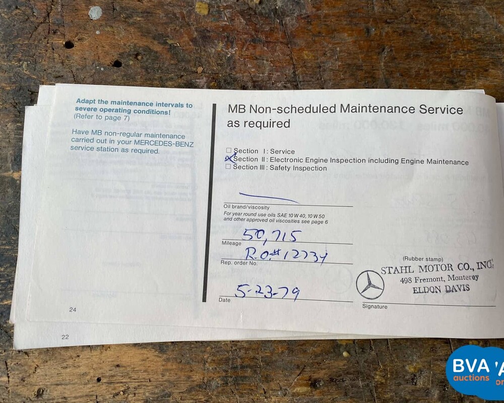 Mercedes-Benz 450SL R107 1974.