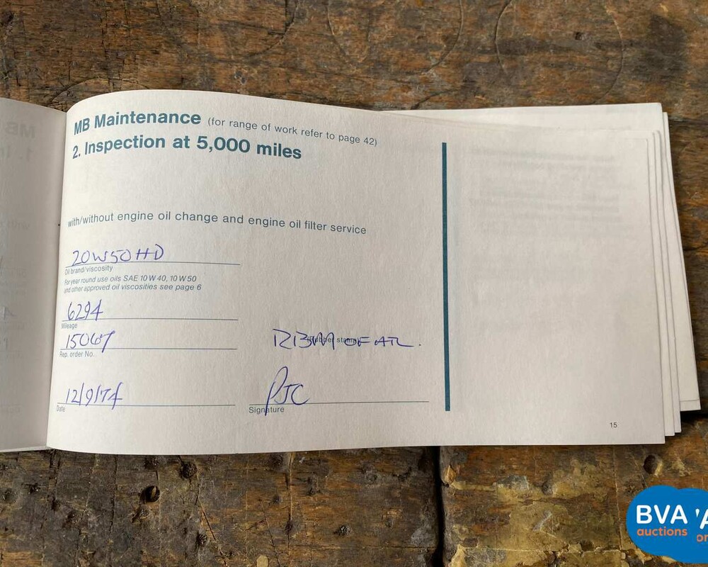 Mercedes-Benz 450SL R107 1974.