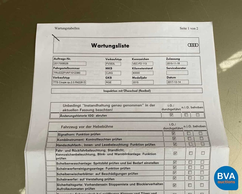 Audi TTS 310pk Quattro S-Tronic -Matrix- 2015, NL-kenteken