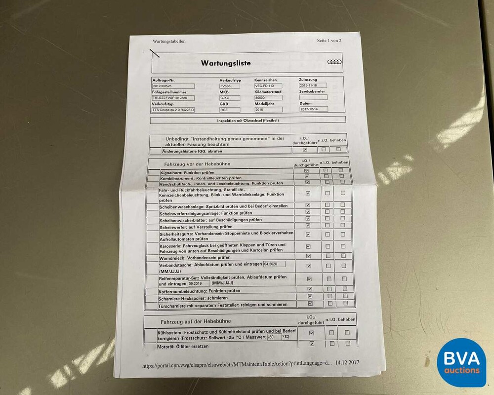 Audi TTS 310pk Quattro S-Tronic -Matrix- 2015, NL-kenteken