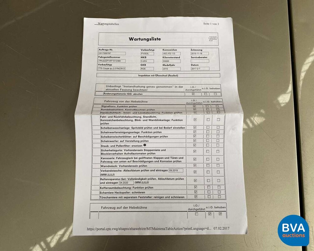 Audi TTS 310pk Quattro S-Tronic -Matrix- 2015, NL-kenteken