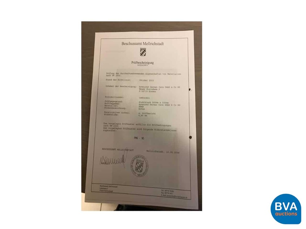 Mercedes-Benz G500 -B6/7 Gepantserd- 296pk 2001