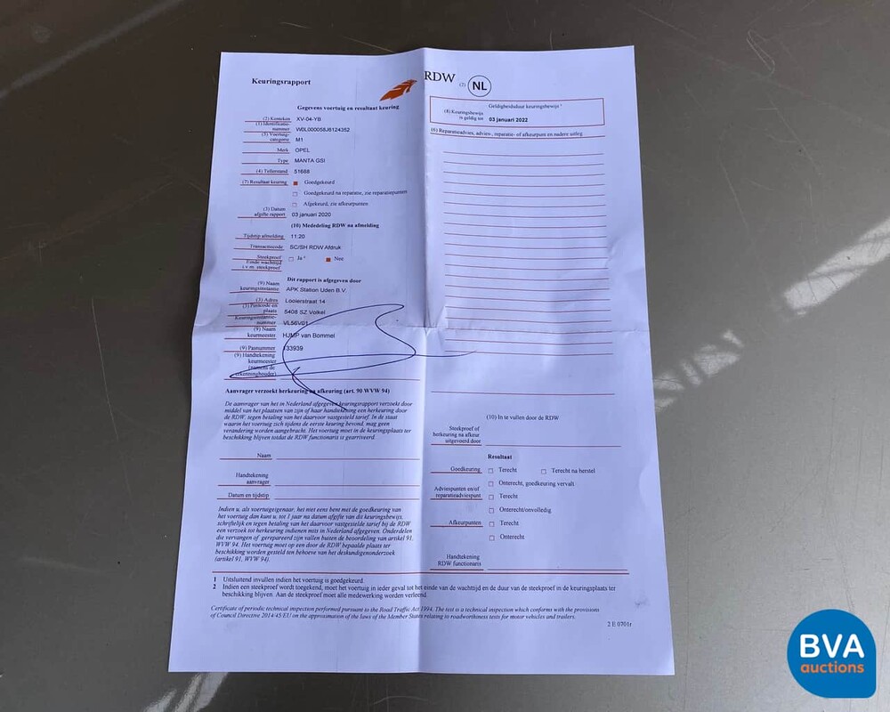 Opel Manta GSi -400R- B 3.0 6 cilinder 1989, XV-04-YB