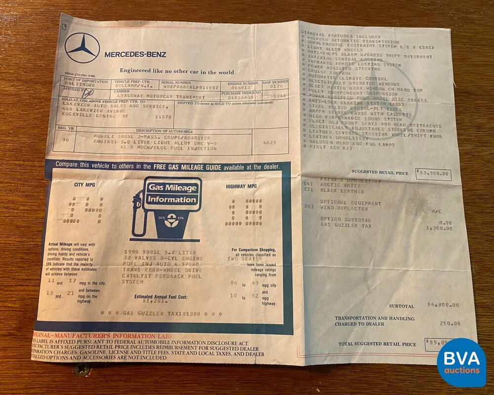 Mercedes-Benz 500SL R129 Roadster 326pk 1990, G-527-XD