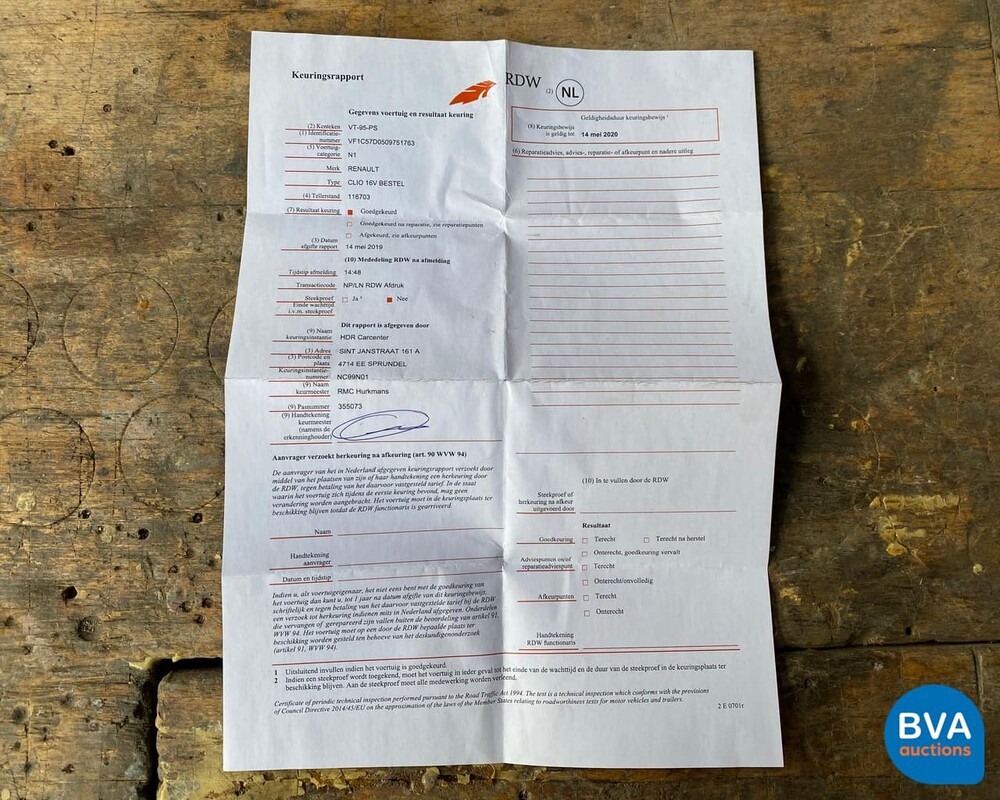 Renault Clio 1.8 16V 135pk 1993, VT-95-PS