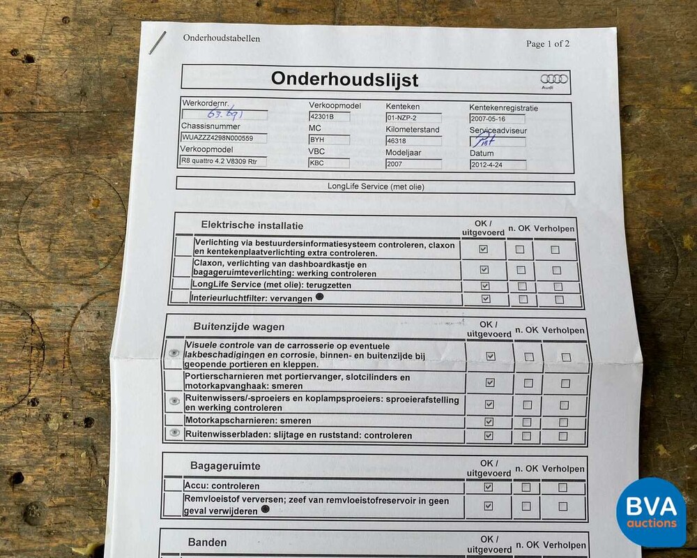 Audi R8 4.2 V8 FSI Quattro 420pk 2007, 01-NZP-2