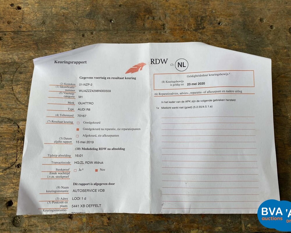 Audi R8 4.2 V8 FSI Quattro 420pk 2007, 01-NZP-2