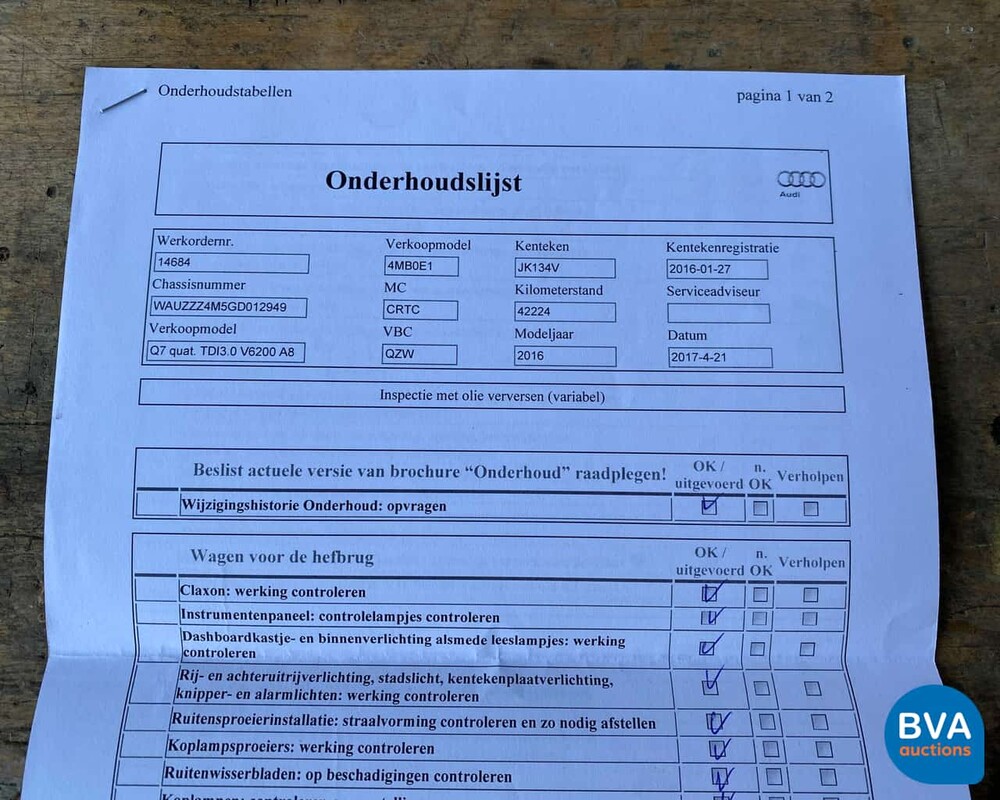Audi Q7 3.0 TDI 272pk Quattro -7-persoons- 2016, JK-134-V