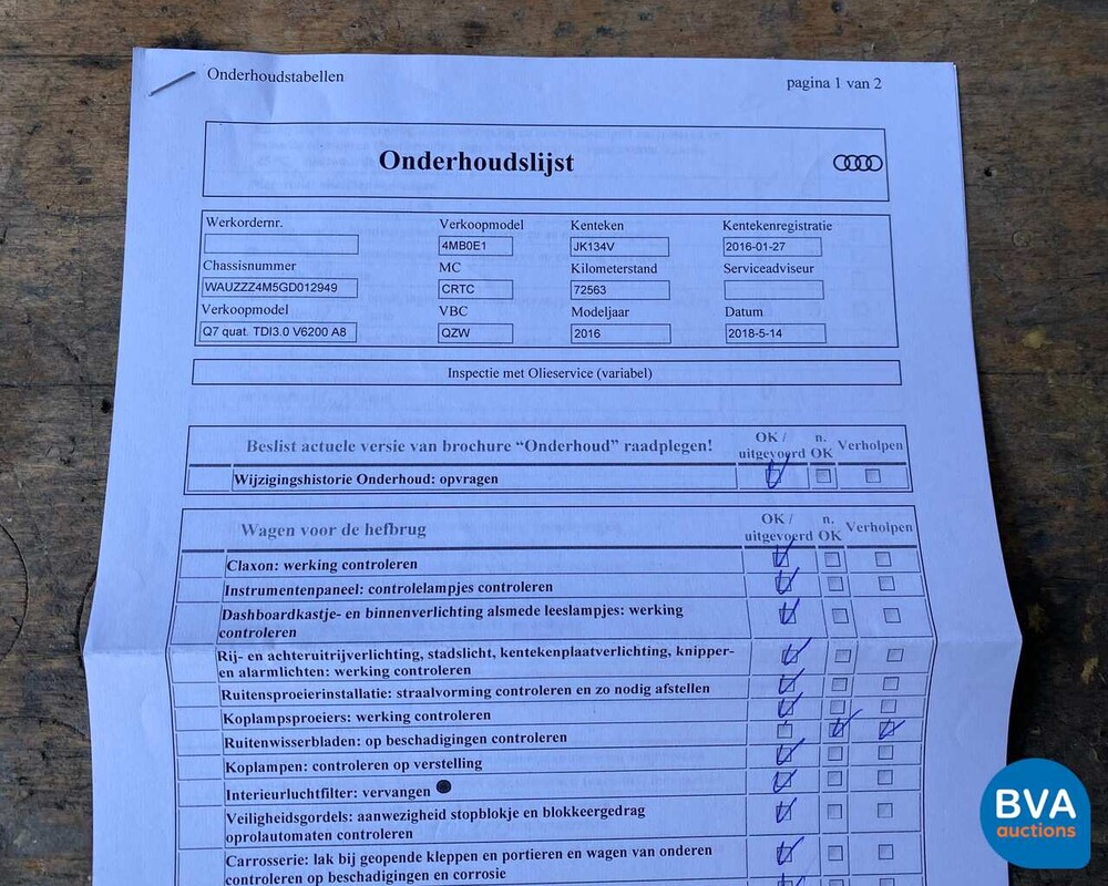 Audi Q7 3.0 TDI 272pk Quattro -7-persoons- 2016, JK-134-V