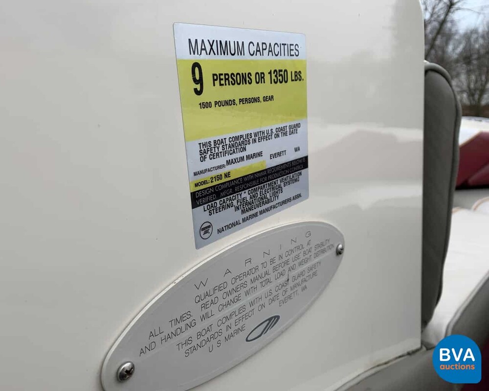 Maxum 2100SR 4.3 Motorboot 35-50-YB inkl. Pega Trailer 9-Persoons-