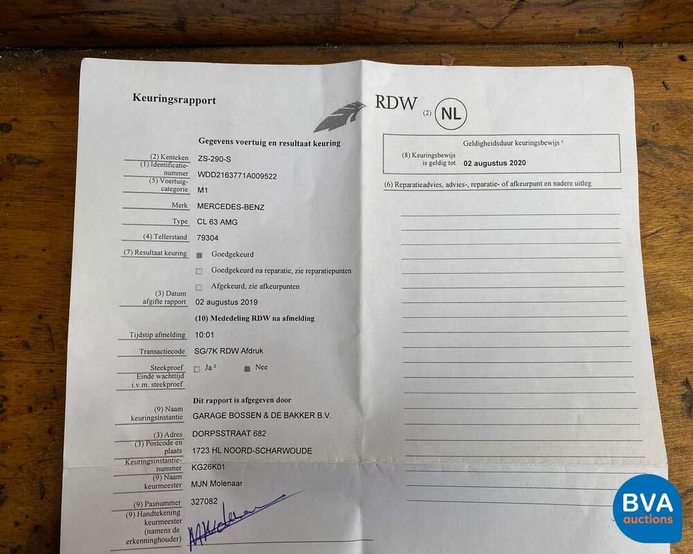 Mercedes-Benz CL63 AMG 525 Stück 2007, ZS-290-S.