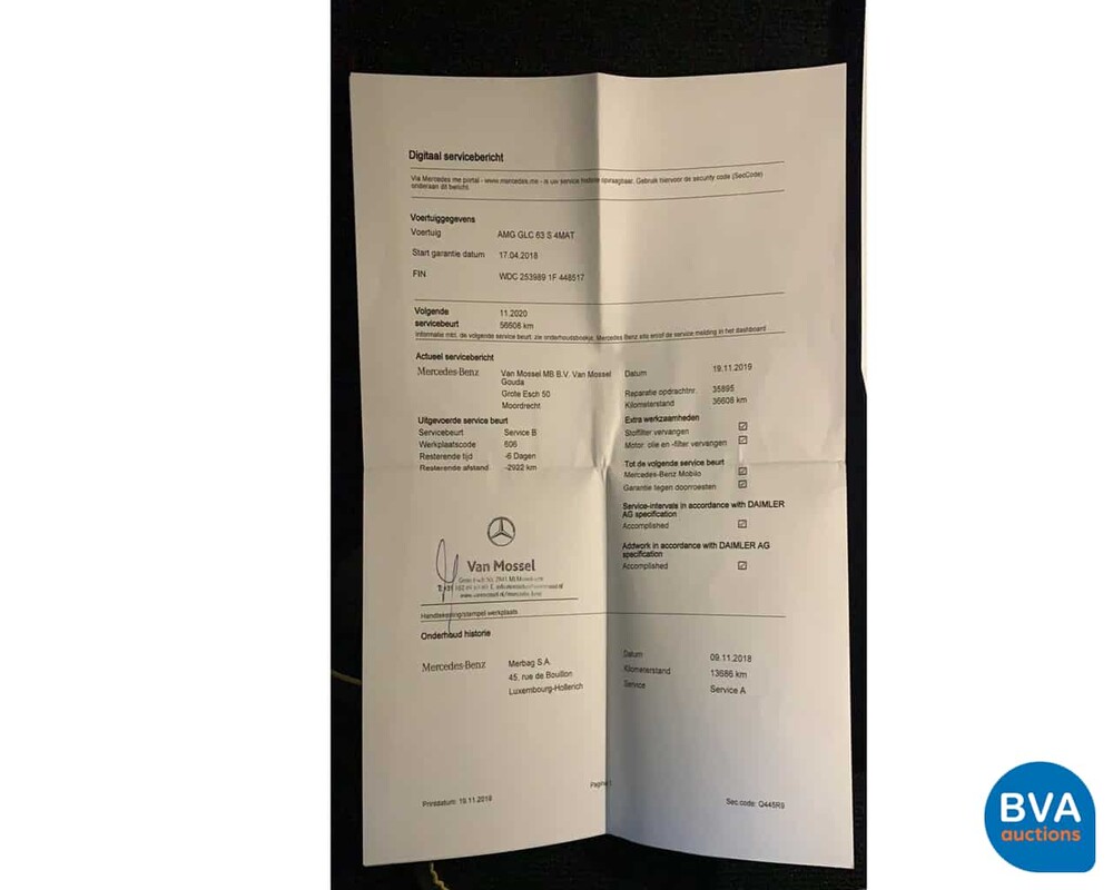 Mercedes-Benz GLC63s AMG 510pk 4Matic+ -Driver Package- 2018, G-648-VL