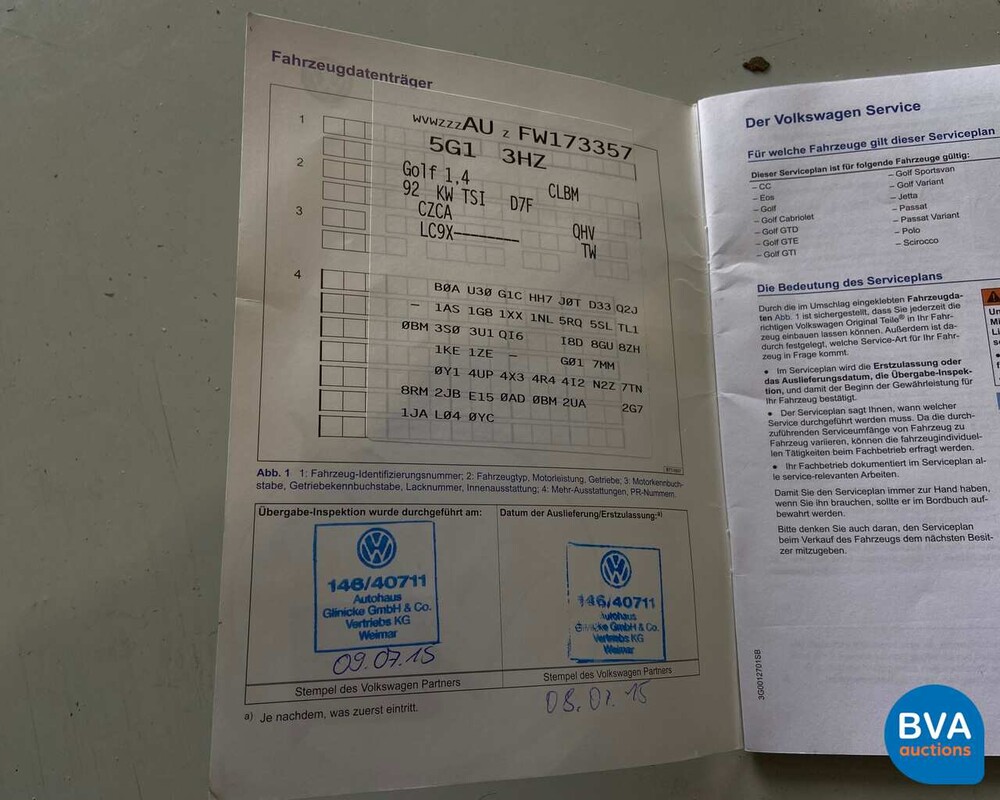 Volkswagen Golf 1.4 TSI Lounge Automatik DSG 125 PS 2015, TL-257-X.