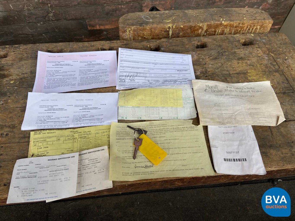 Ford Mustang V8 289 Schaltgetriebe 1967.