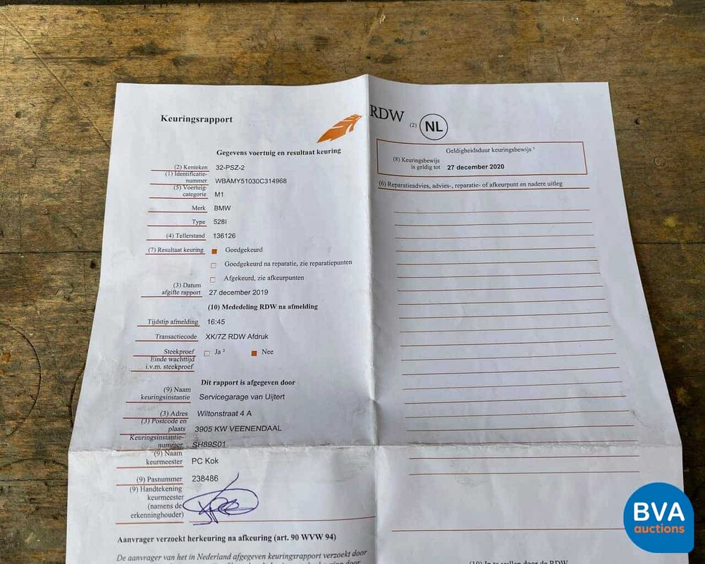 BMW 528I Touring 5er High Executive 6-Zylinder -Org. NL- + NAP, 32-PSZ-2.