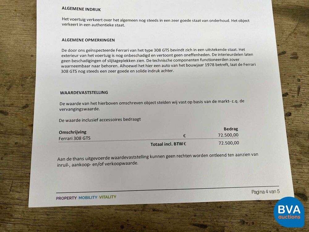 Ferrari 308 GTS - Vergaser - Targa 1978, PV-PN-66.