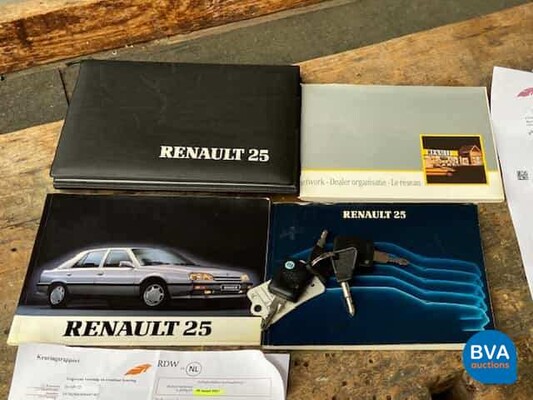 Renault 25 2.0 TXI Phase II 135 PS -Org.NL-1991, DJ-HP-72.
