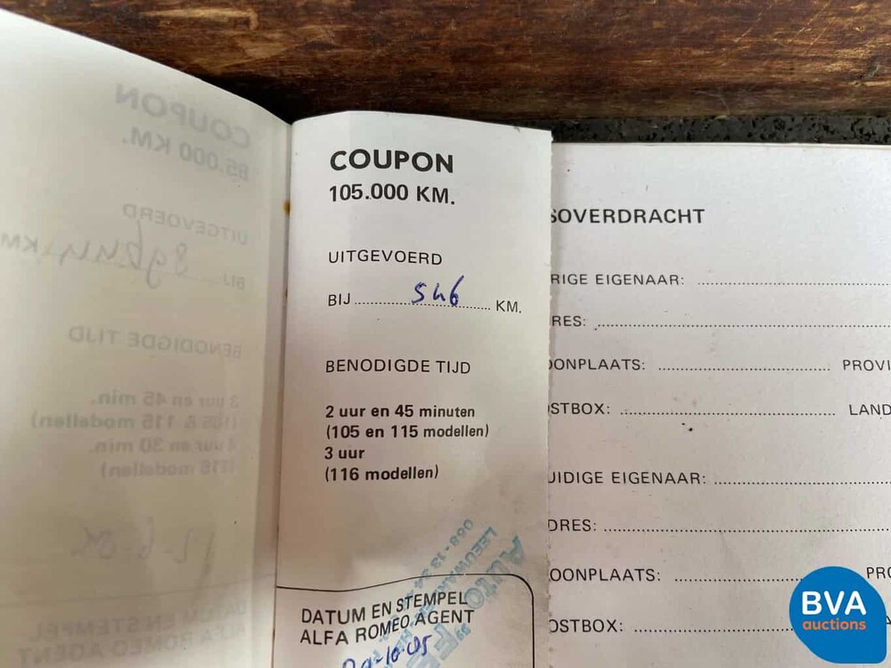 Alfa Romeo Giulia 1.6 Super Lusso 1976 Original NL, 07-JM-48.