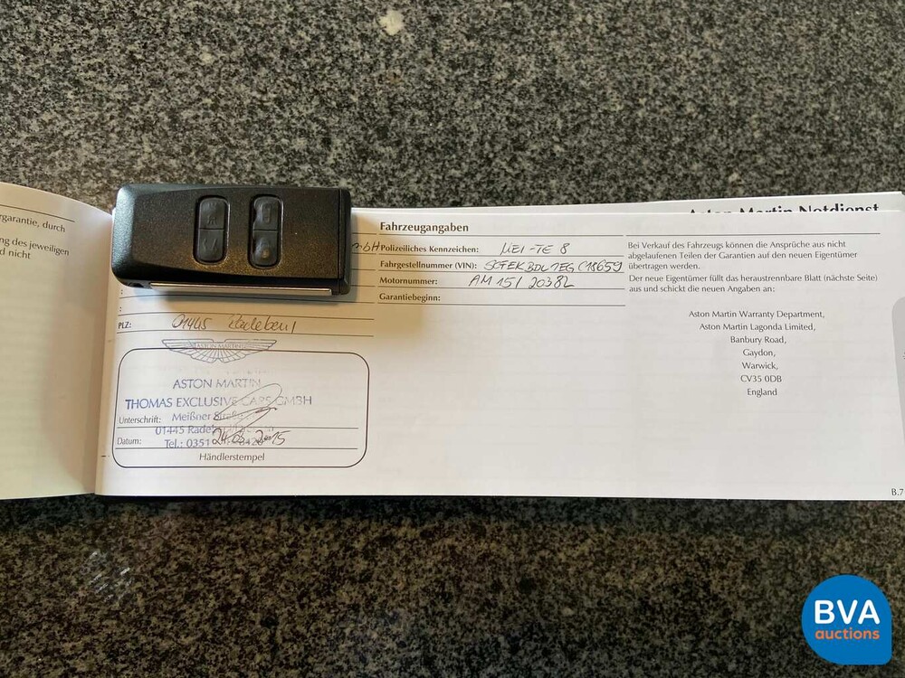 Aston Martin V8 Vantage S 4.7 V8 436pk 2015