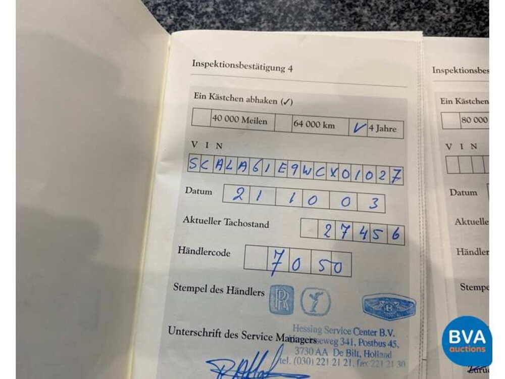 Rolls-Royce Silver Seraph -Org.GB-5.4 V12 326 PS 1998, TP-NP-90.