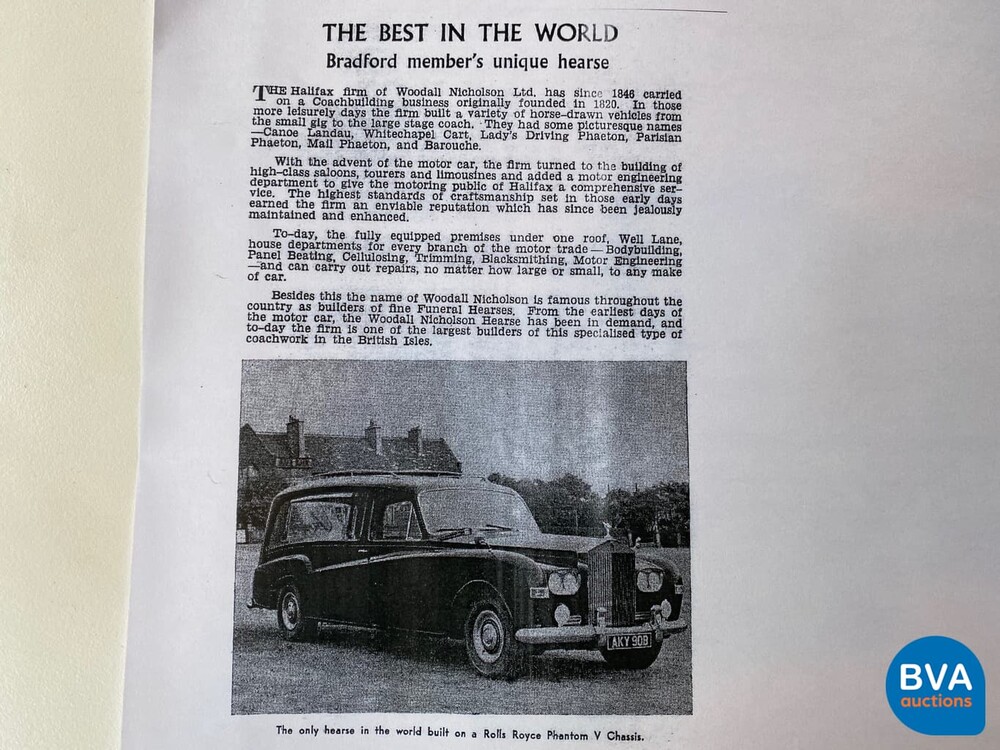 Rolls-Royce Phantom V -Rouwauto/begrafenisauto- 1964, AM-34-85