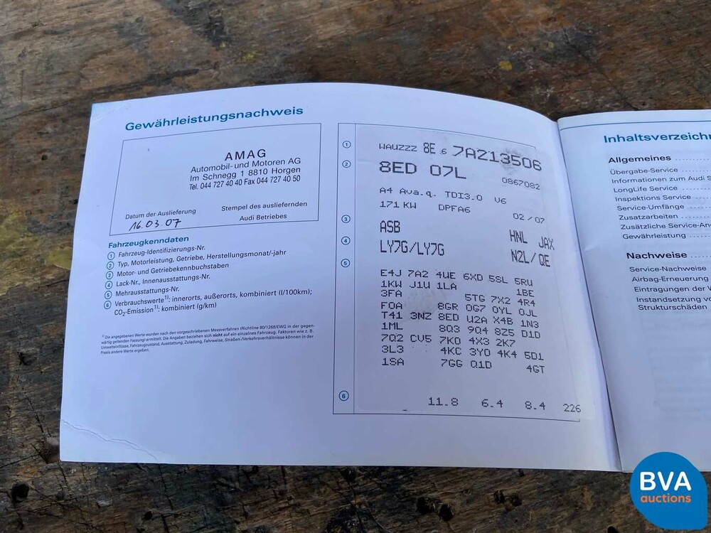 Audi A4 Avant 3.0 TDI Quattro S-Line Automaat 233pk 2007