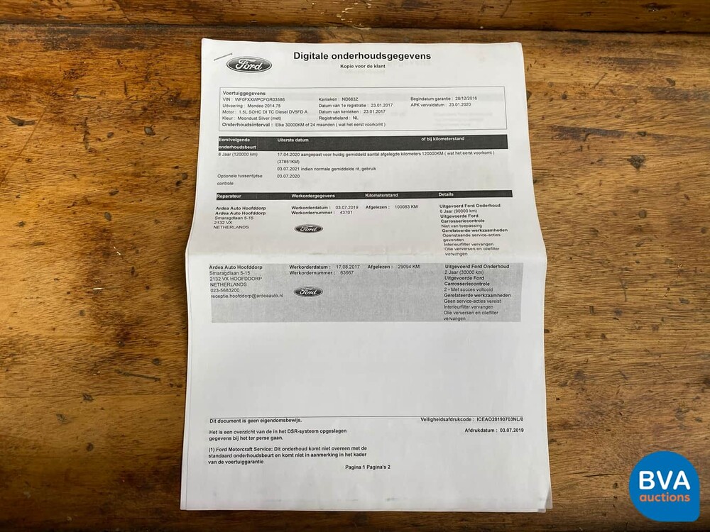 Ford Mondeo 1.5 TDCi Titanium SE 120pk 2017, ND-683-Z