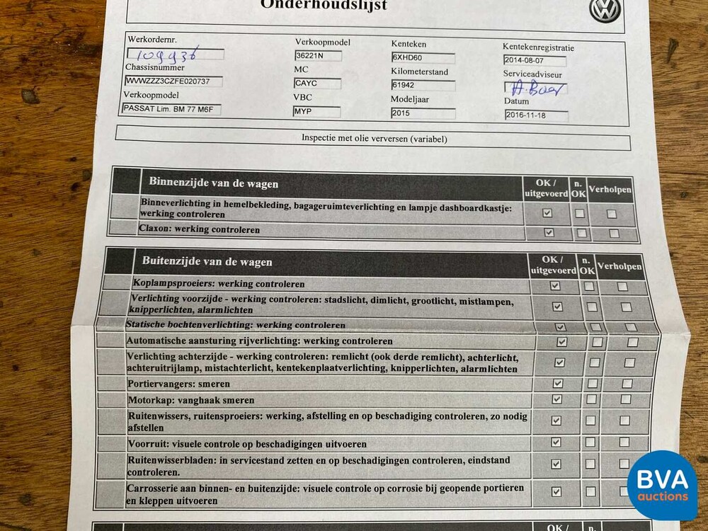 Volkswagen Passat 1.6 TDI BlueMotion Executive Edition 105pk 2014, 6-XHD-60