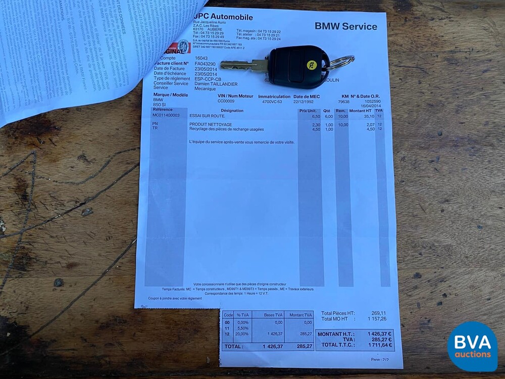 BMW 850CSi M8 5.6 V12 1993 Sterlingsilber -82.000km-