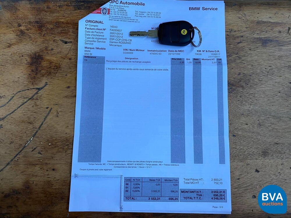 BMW 850CSi M8 5.6 V12 1993 Sterlingsilber -82.000km-