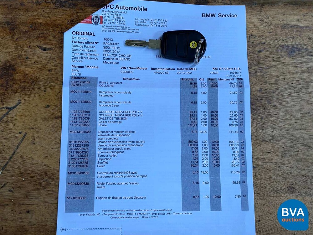 BMW 850CSi M8 5.6 V12 1993 Sterlingsilber -82.000km-