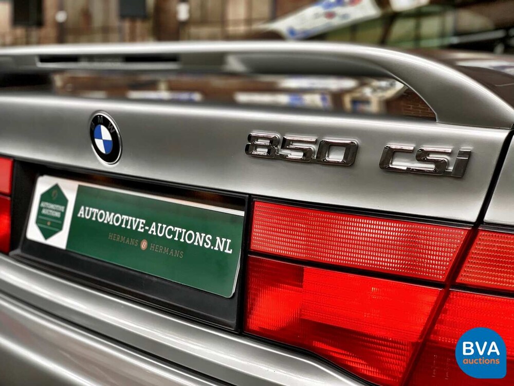BMW 850CSi M8 5.6 V12 1993 Sterlingsilber -82.000km-