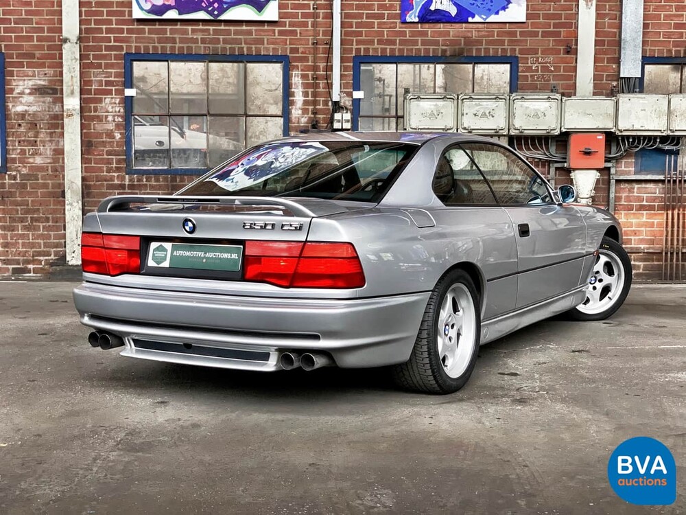 BMW 850CSi M8 5.6 V12 1993 Sterlingsilber -82.000km-